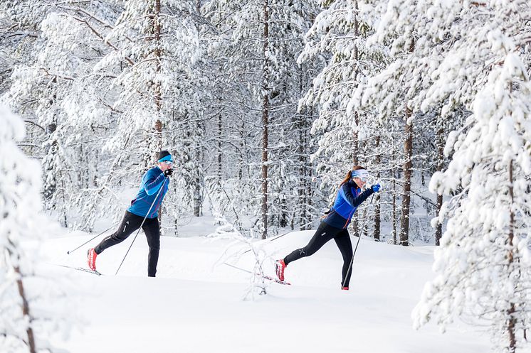 Längdåkning i Orsa Grönklitt