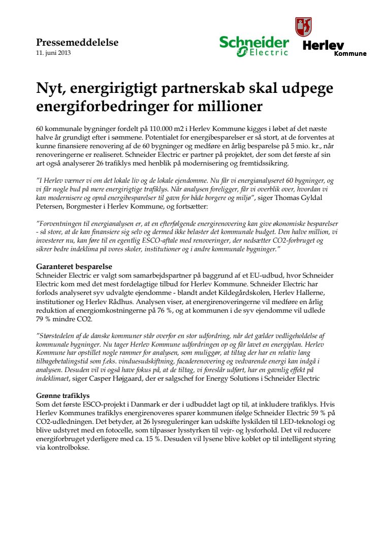 Nyt, energirigtigt partnerskab skal udpege energiforbedringer for millioner