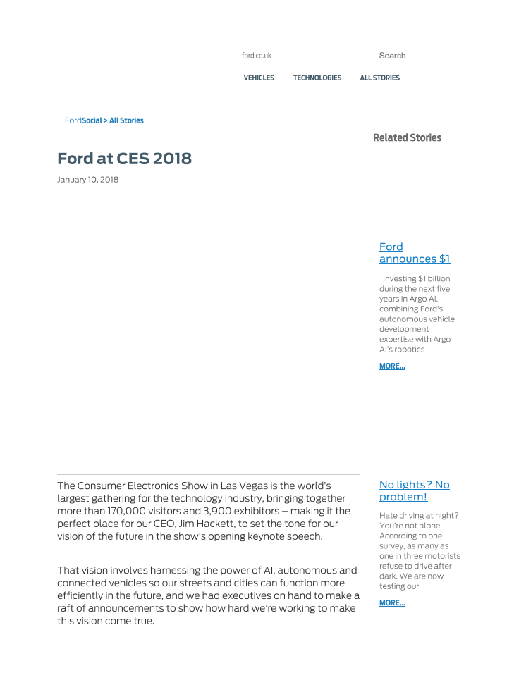 Ford på CES 2018