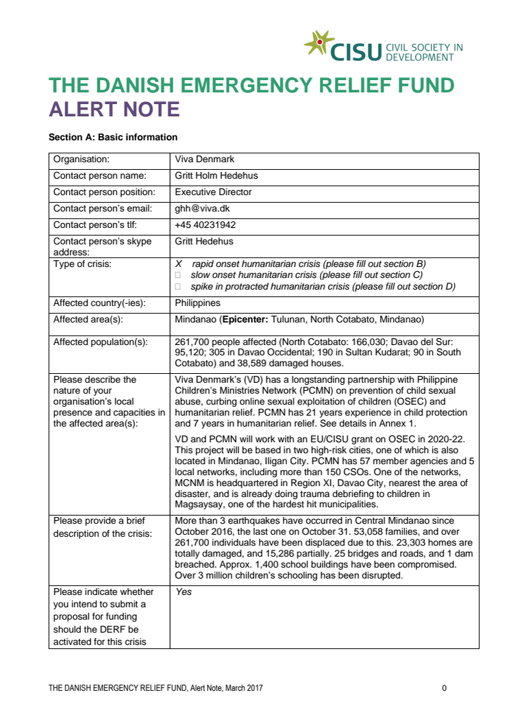19-026-RO DERF Alert Note -Mindanao Earthquake