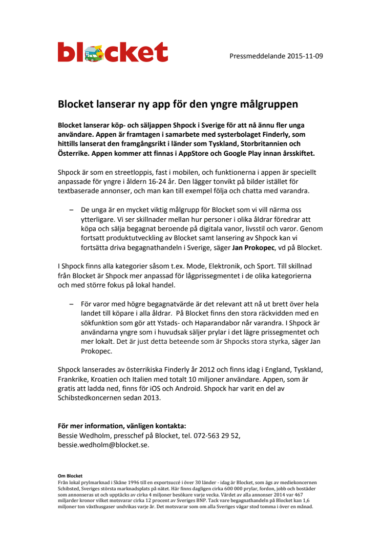 Blocket lanserar ny app för den yngre målgruppen 