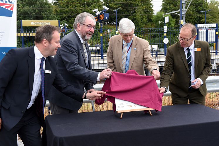 Bromsgrove electric services plaque unveiling