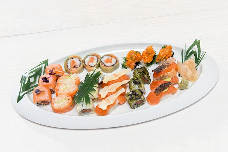 Mongkol Patproms Original-Sushi-Platte die zum Sieg führte