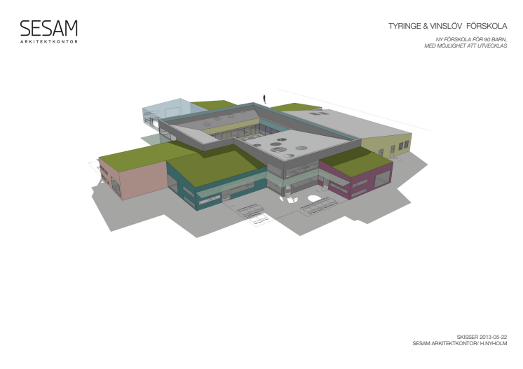 Skisser på nya förskolor