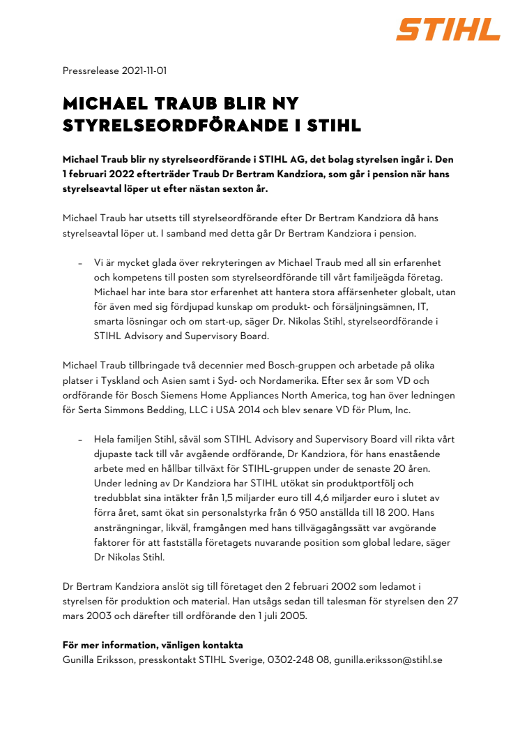 STIHL_Sverige_MICHAEL TRAUB BLIR NY STYRELSEORDFÖRANDE I STIHL .pdf