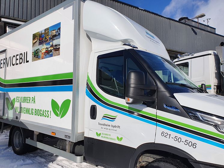 IVECO biogasskjøretøy i Trondheim kommune