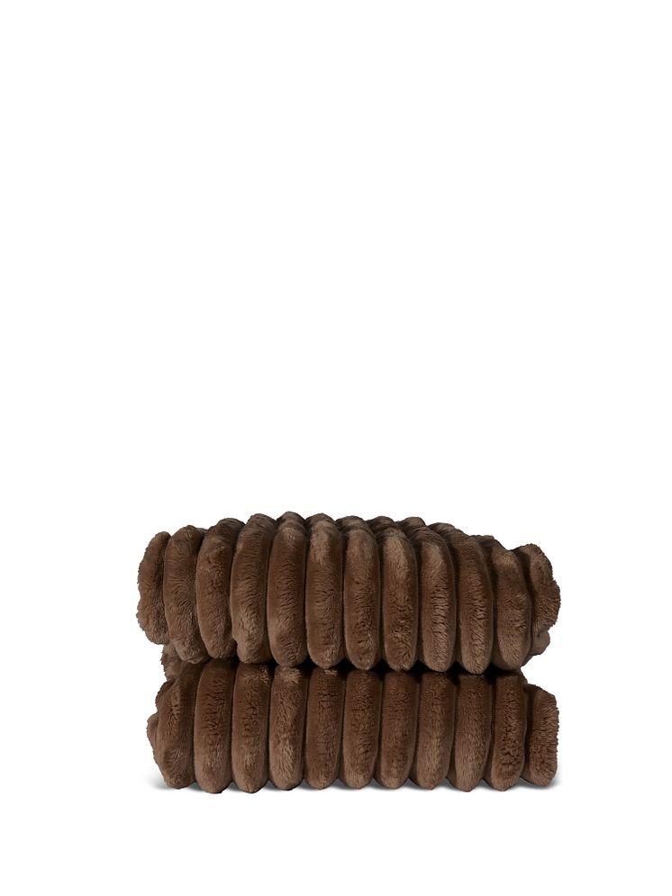 Esther fleece plaid dark brown