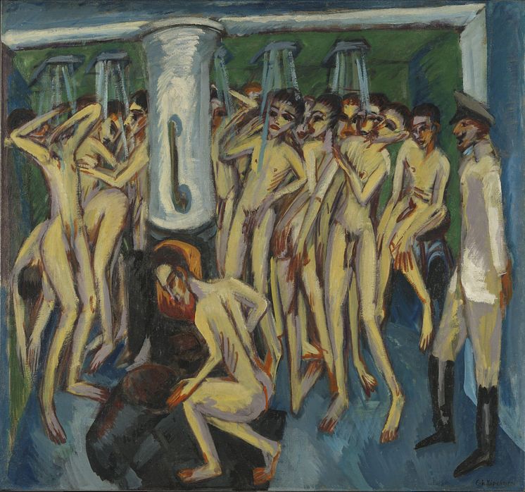 Ernst Ludwig Kirchner: Das Soldatenbad, 1915