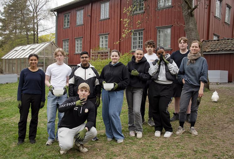 Juniorgartnere på Geitmyra sommeren 2023 