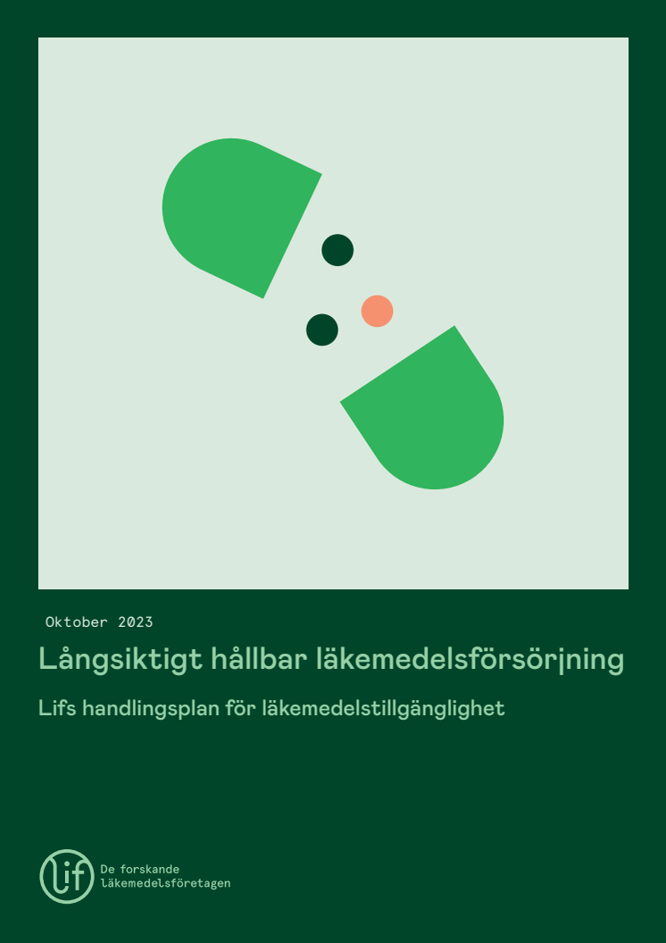 Handlingsplan för långsiktigt hållbar läkemedelstillgänglighet