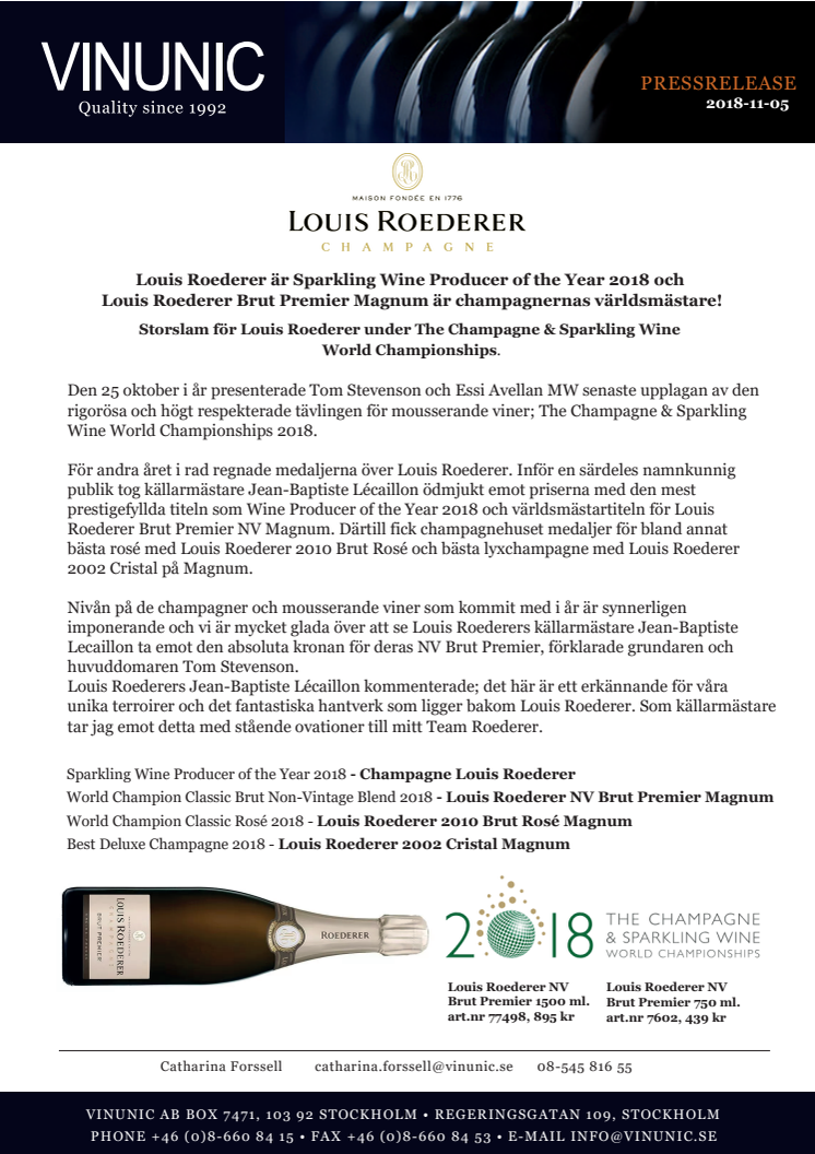 Louis Roederer- bäst igen!