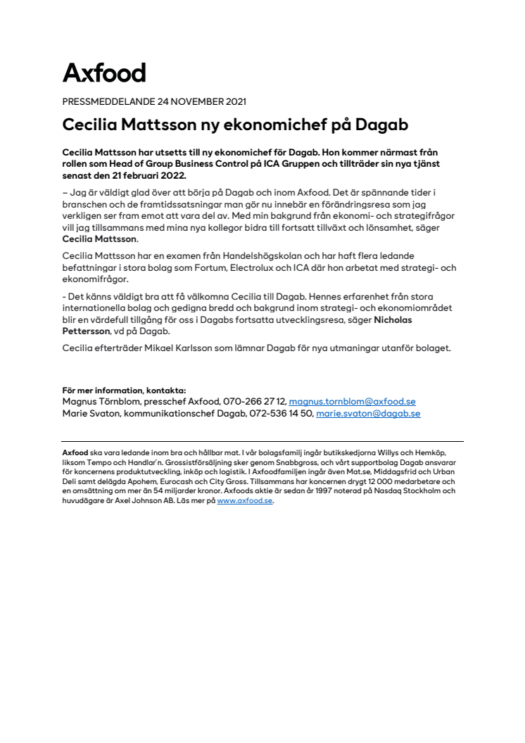 Cecilia Mattsson ny ekonomichef på Dagab.pdf