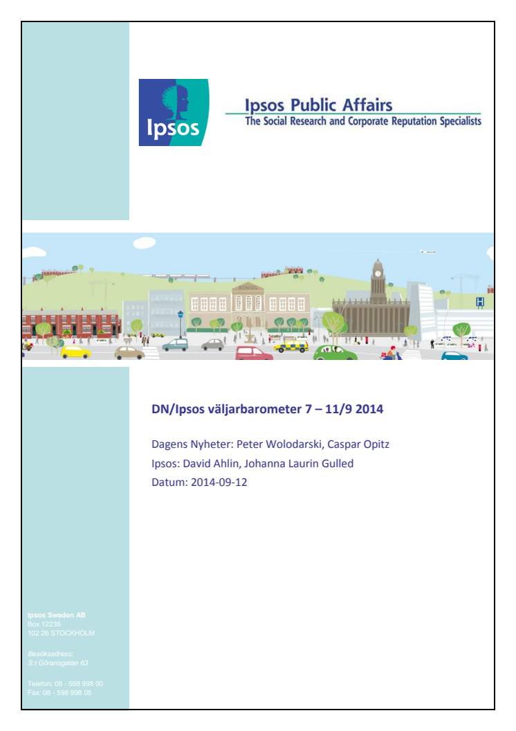 DN/Ipsos väljarbarometer 12 september - Sista mätningen inför söndagens val 