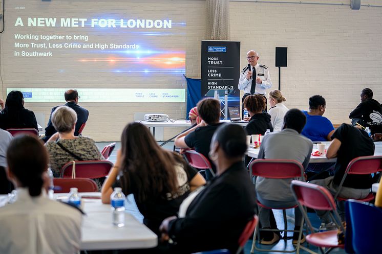 The Commissioner at an event in Southwark