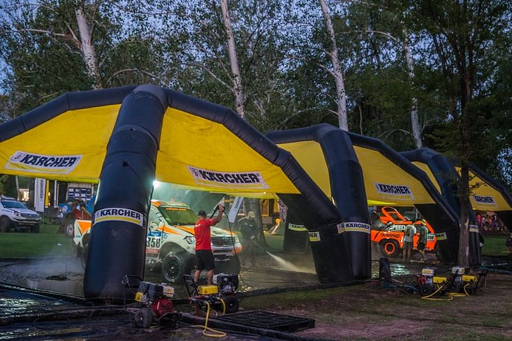 Kärchers tvättdepåer Rally Dakar 2016