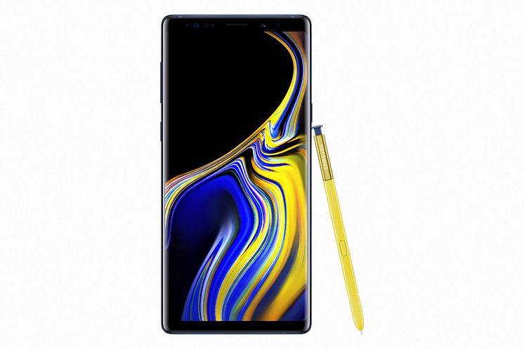 Samsung Galaxy Note9_front_pen_blue