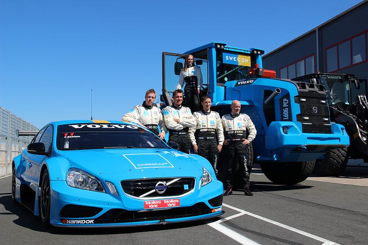 Volvo L60G PCP - Karin Olsson med kollegorna och partners i Volvo Polestar Racing i TTA