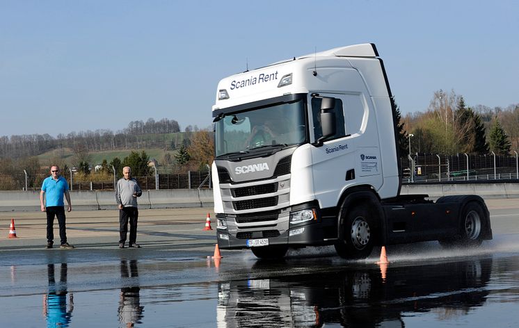Scania Fahrsicherheitstraining auf dem Sachsenring