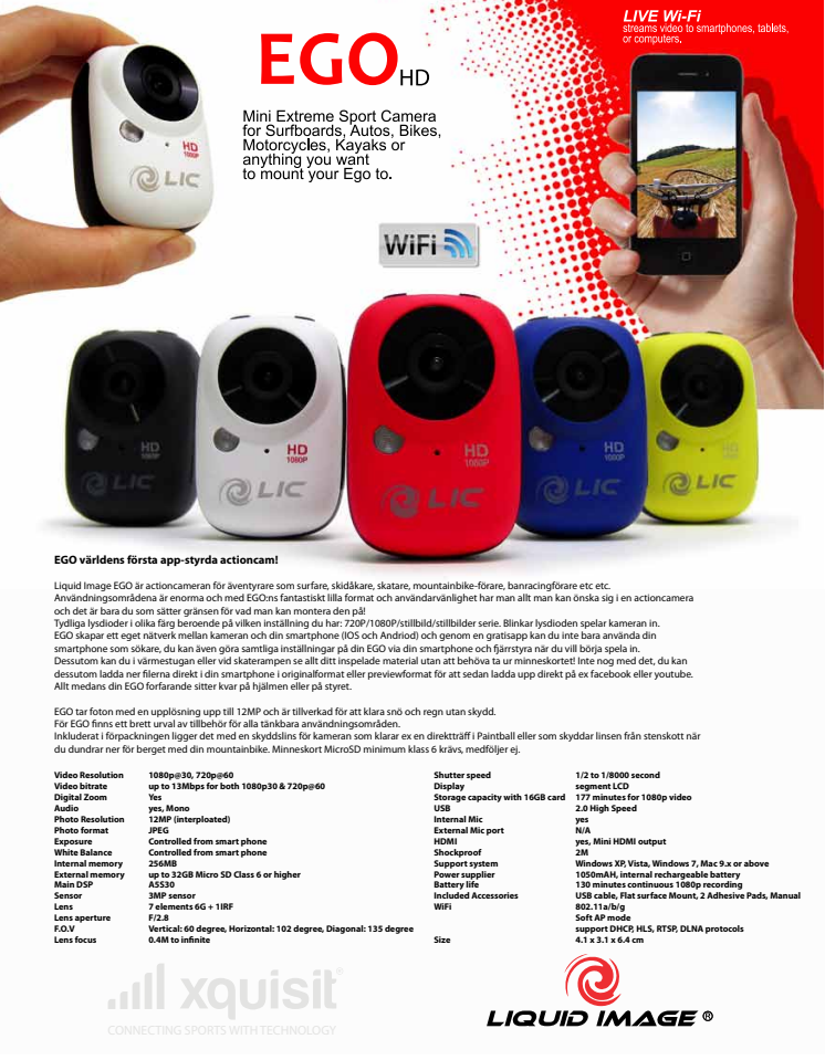 Liquid Image Ego Actioncam Xquisit Distribution