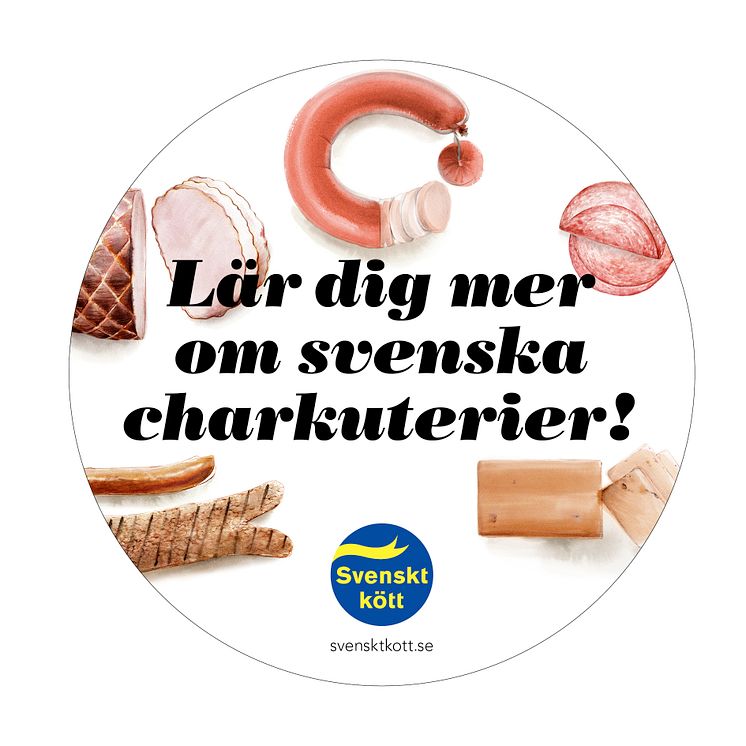 Golvsticker, "Lär dig mer om svenska charkuterier!"