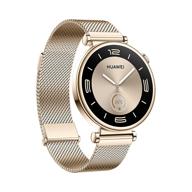 Huawei Watch GT4_41mm_Golden metal_Front right