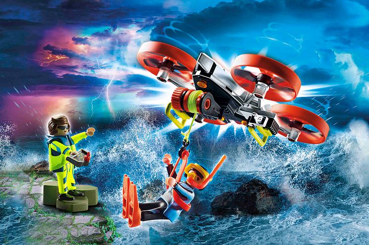 Seenot - Taucher-Bergung mit Rettungsdrohne (70143) von PLAYMOBIL