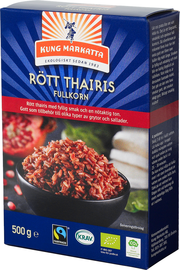 Kung Markatta Rött Thairis, KRAV- och Fairtrade-märkt 500g