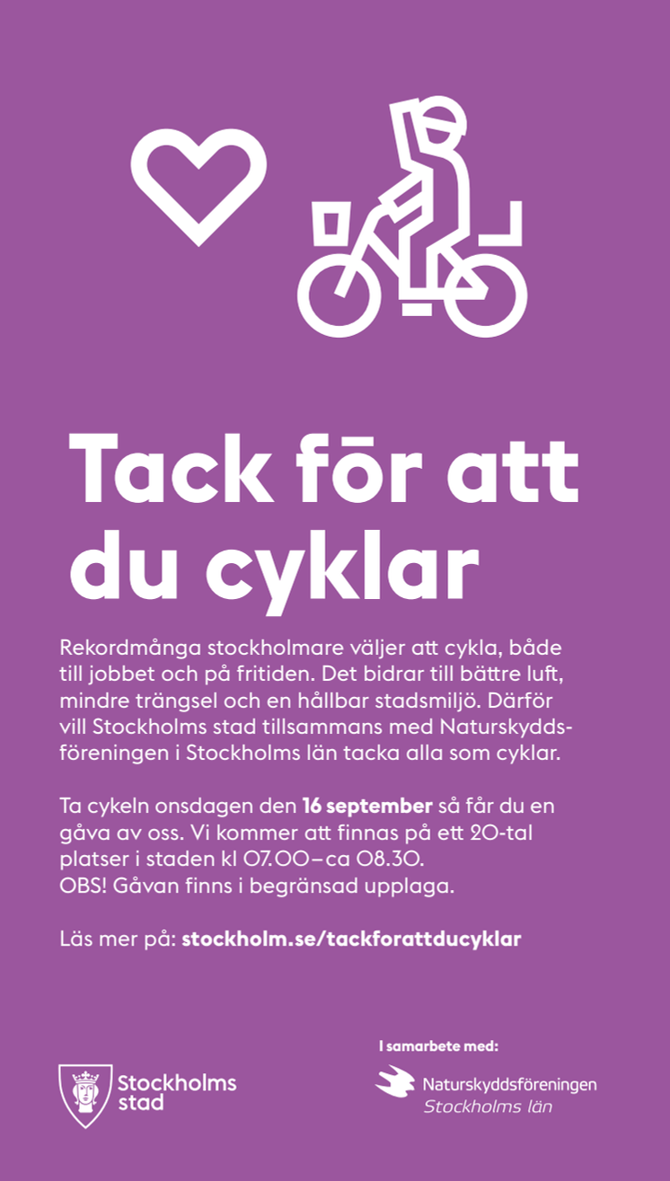 Annons Tack för att du cyklar