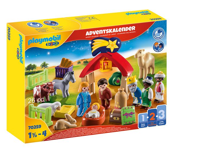 Adventskalender „Weihnachtskrippe“ von PLAYMOBIL 1.2.3 (70259)