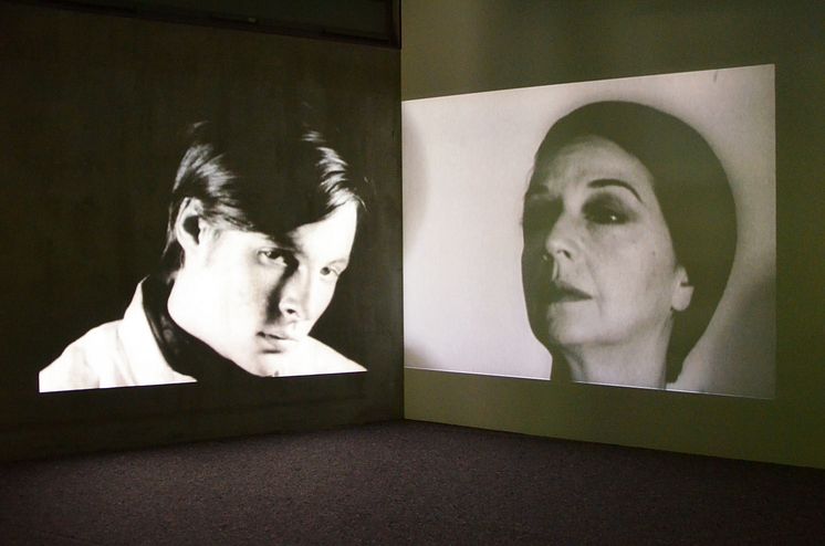 Blick in die Ausstellung "I`LL BE YOUR MIRROR. Screen Tests von Andy Warhol"