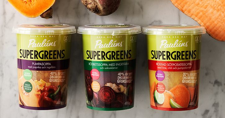 Paulúns Supergreens – färgstarka soppor laddade med supergrönsaker