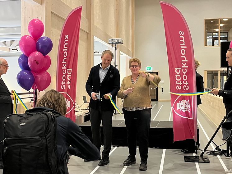 Invigning av Tellusborgshallen.
