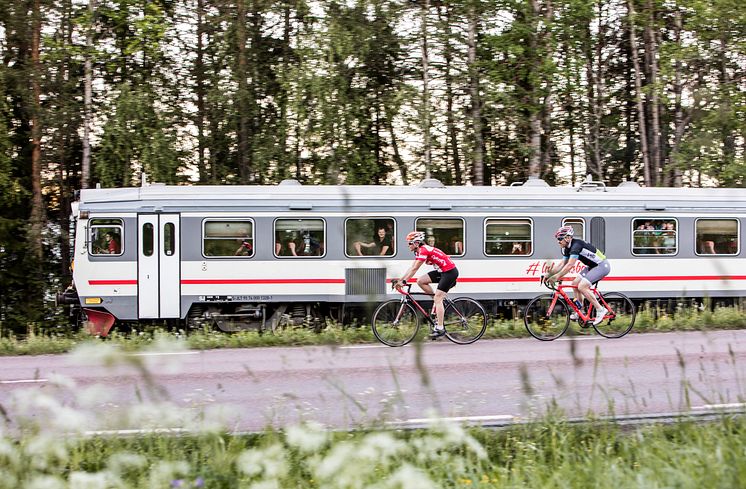 Cykla mitt i äventyret