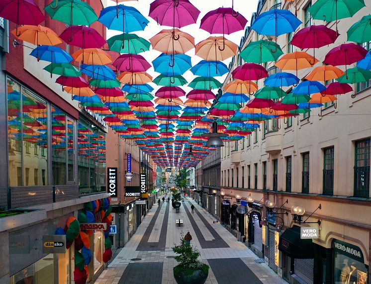 The Umbrella Project x Indiska, Drottninggatan Stockholm