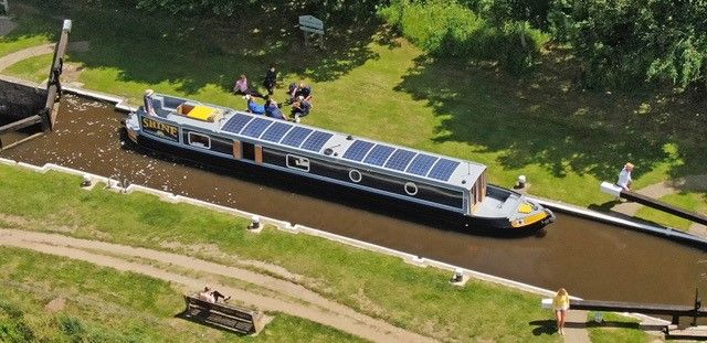 Image - Fischer Panda UK - Solar electric narrowboat Shine