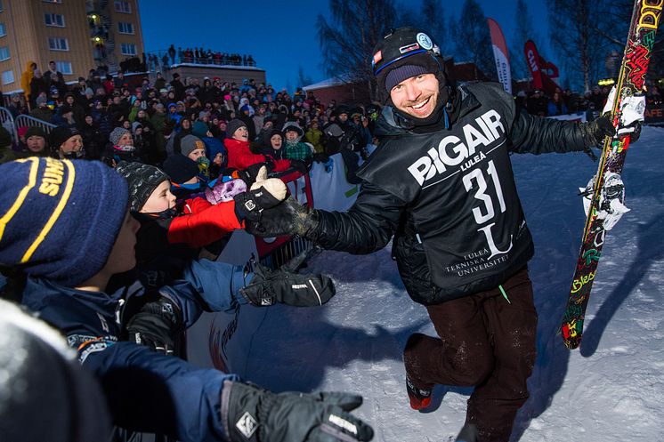 Folkfest på Luleå Big Air 2018.