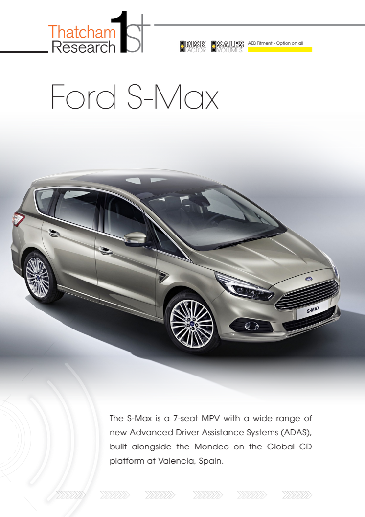 Thatcham 1st : Ford S-Max