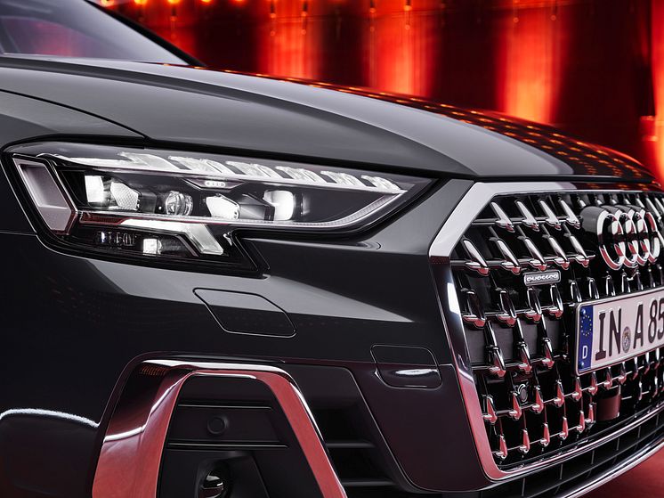 Audi A8 med digitale Matrix LED-forlygter