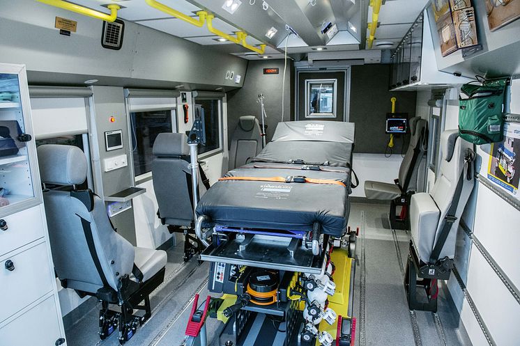 Scania Ambulanz Innenaufnahme