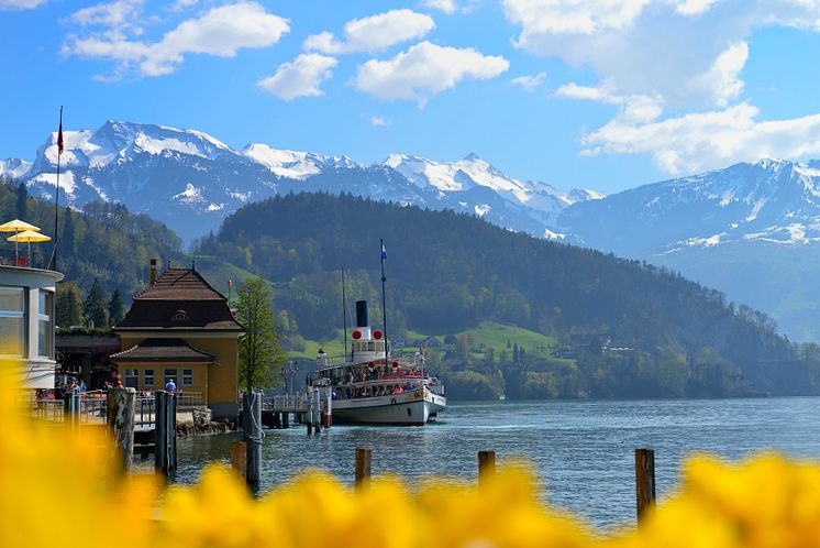Ostersonntag auf dem Dampfschiff Uri (Luzern-Vierwaldstättersee) © Christian Perret/SGV