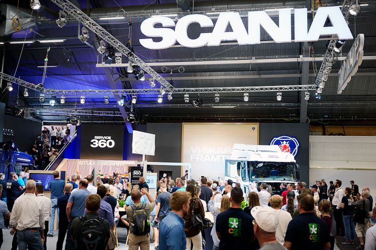 Monter för Scania Sverige på Elmia Lastbil 2022