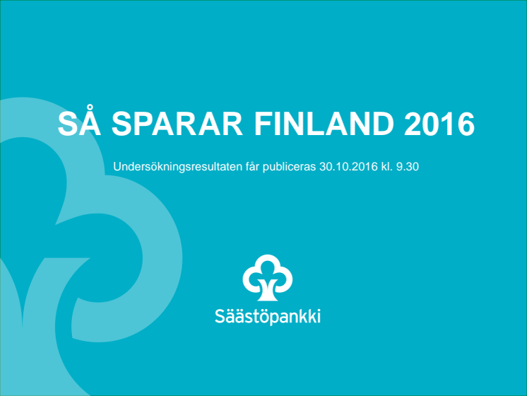 Så Sparar Finland 2016