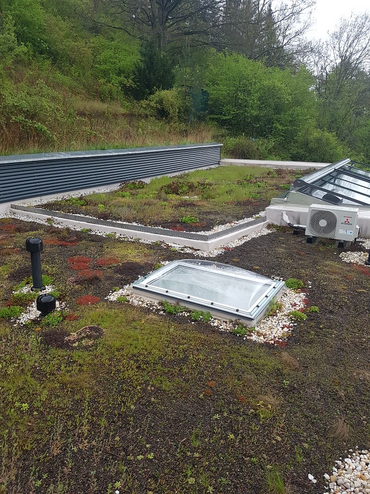 Der Sanierungspreis 17 Flachdach geht an Timo Markert Dachbau:  Integration in die Hanglage, viel Tageslicht und individuelle Lösungen. Das Ergebnis der Sanierung einer Villa in Veitshöchtheim überzeugte die Jury.