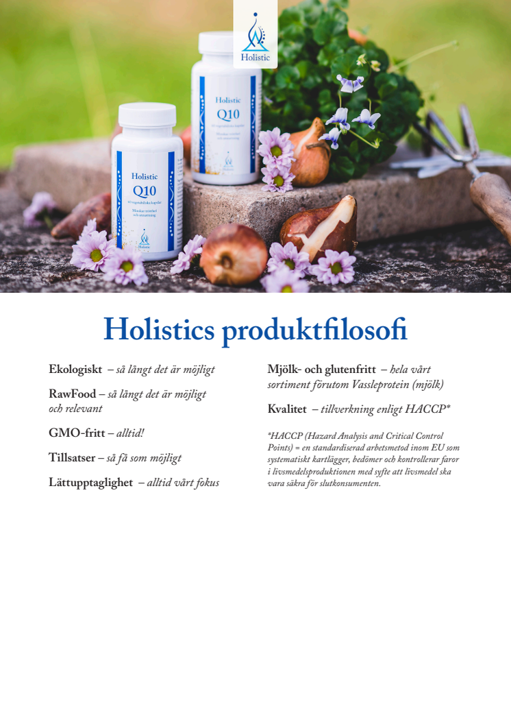 Holistics Produktfilosofi