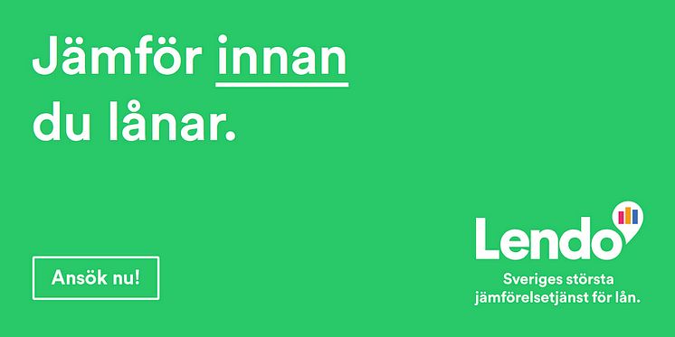 Jämför innan du lånar, med Lendo. 