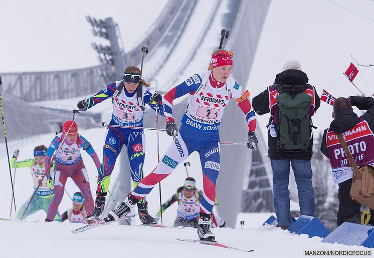 Marte Olsbu, mixed stafett, VM i Holmenkollen 2016