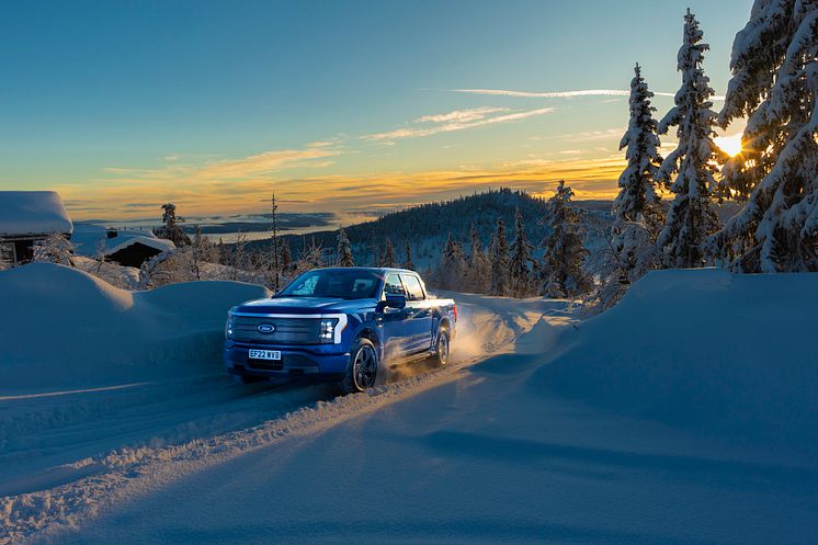 Ford F-150 Lightning Norge vinter 2023