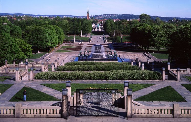 Vigelandsparken sett ovenfra / Vigeland Park from above