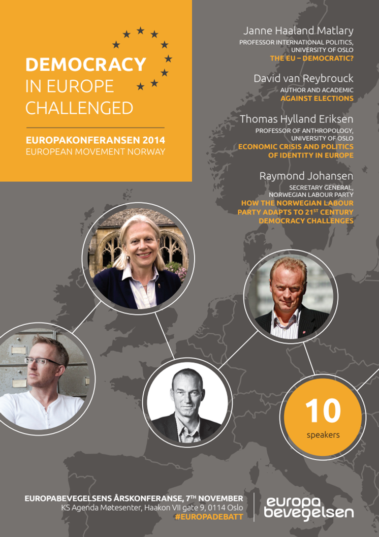 Democracy in Europe Challenged - Oslo 7. nov.