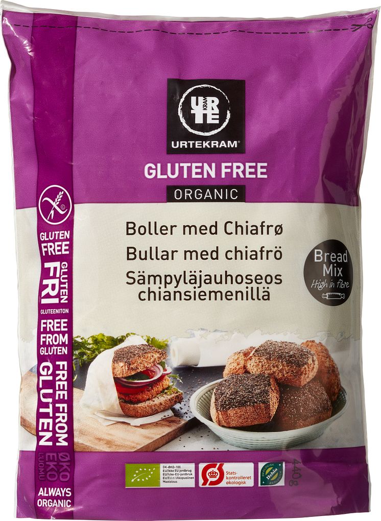 Glutenfri boller med chiafrø